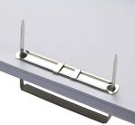 Officemate Prong Paper Fasteners, 2 inch Capacity, 2.75 inch Base, Box of 50 Complete Sets, (99852), Silver - Image 3